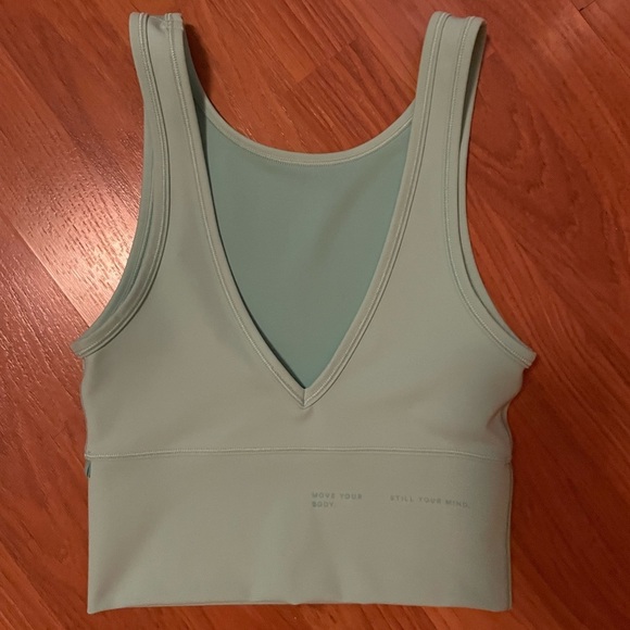 Lululemon Power Pivot Everlux Tank Top Motif Mint Green Reversible - Picture 6 of 14